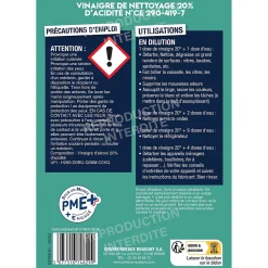 Phebus Vinaigre ménager à diluer 20° 5L* Vinaigre Ménager