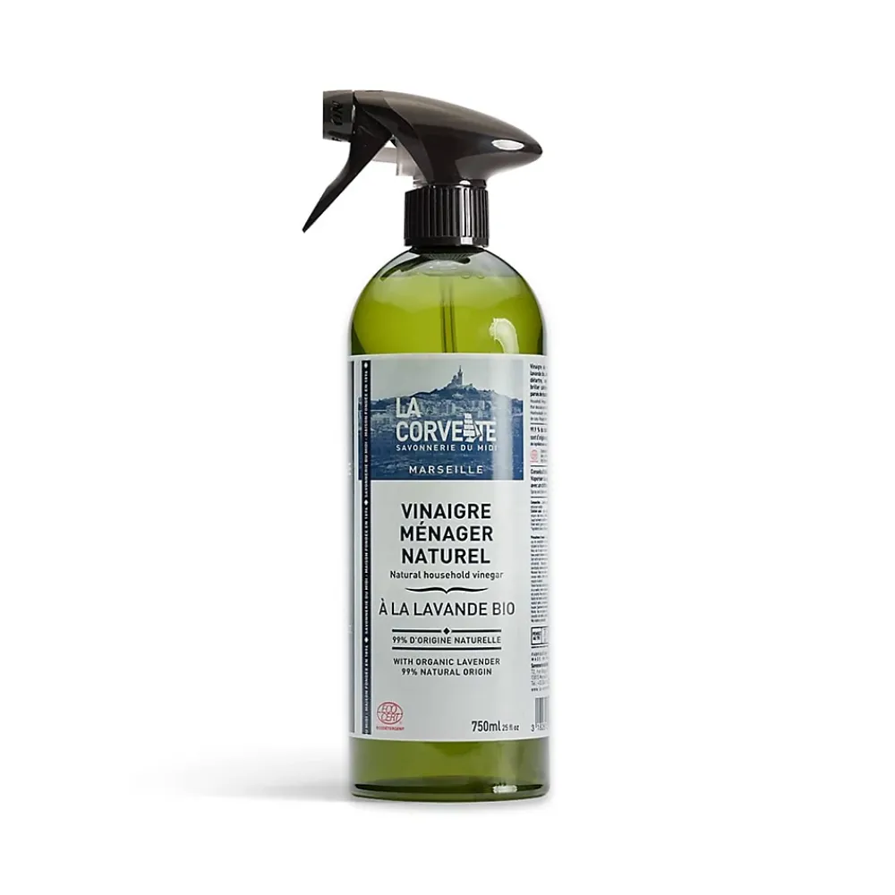 Vinaigre ménager ECOCERT parfumé à la lavande bio La Corvette 750ml* Vinaigre Ménager