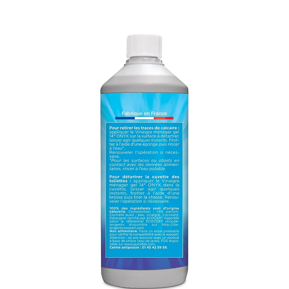 Onyx Vinaigre ménager gel concentration 14° bricolage 1L* Vinaigre Ménager