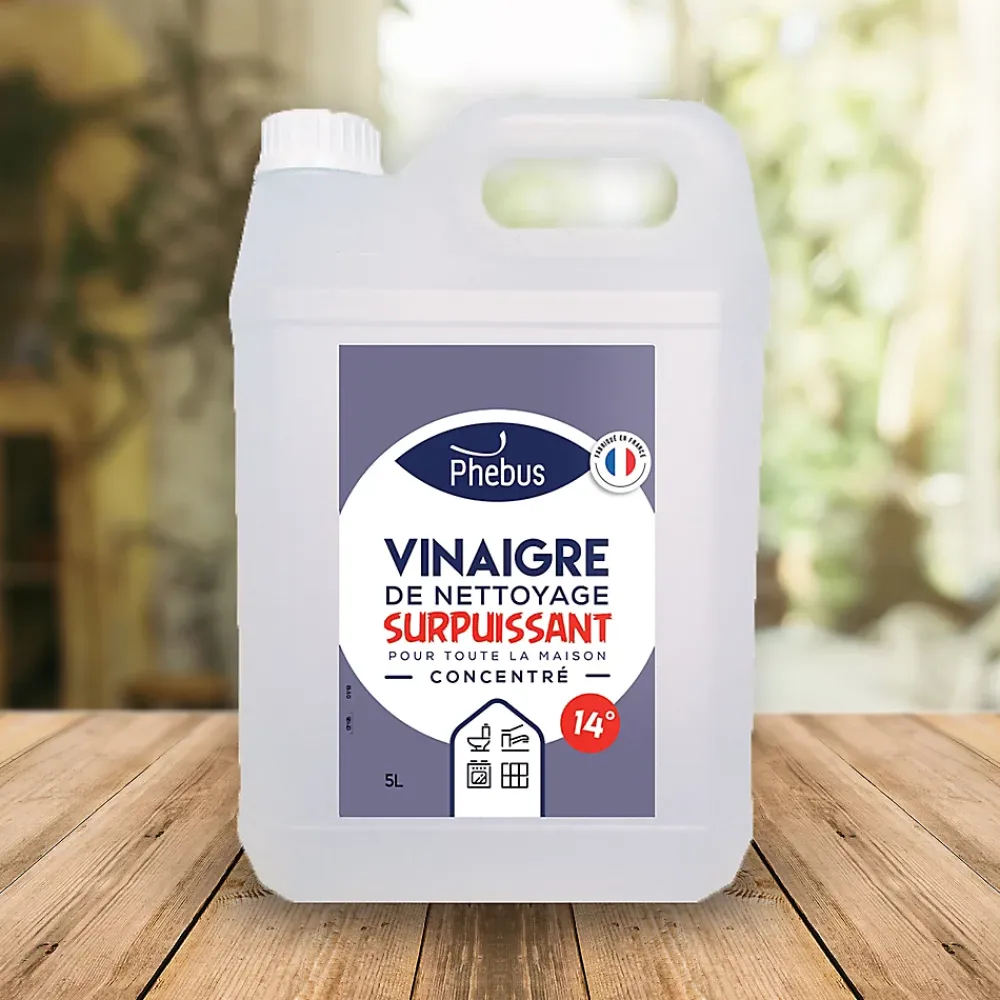 Phebus Vinaigre ménager surpuissant 14° 5L* Vinaigre Ménager