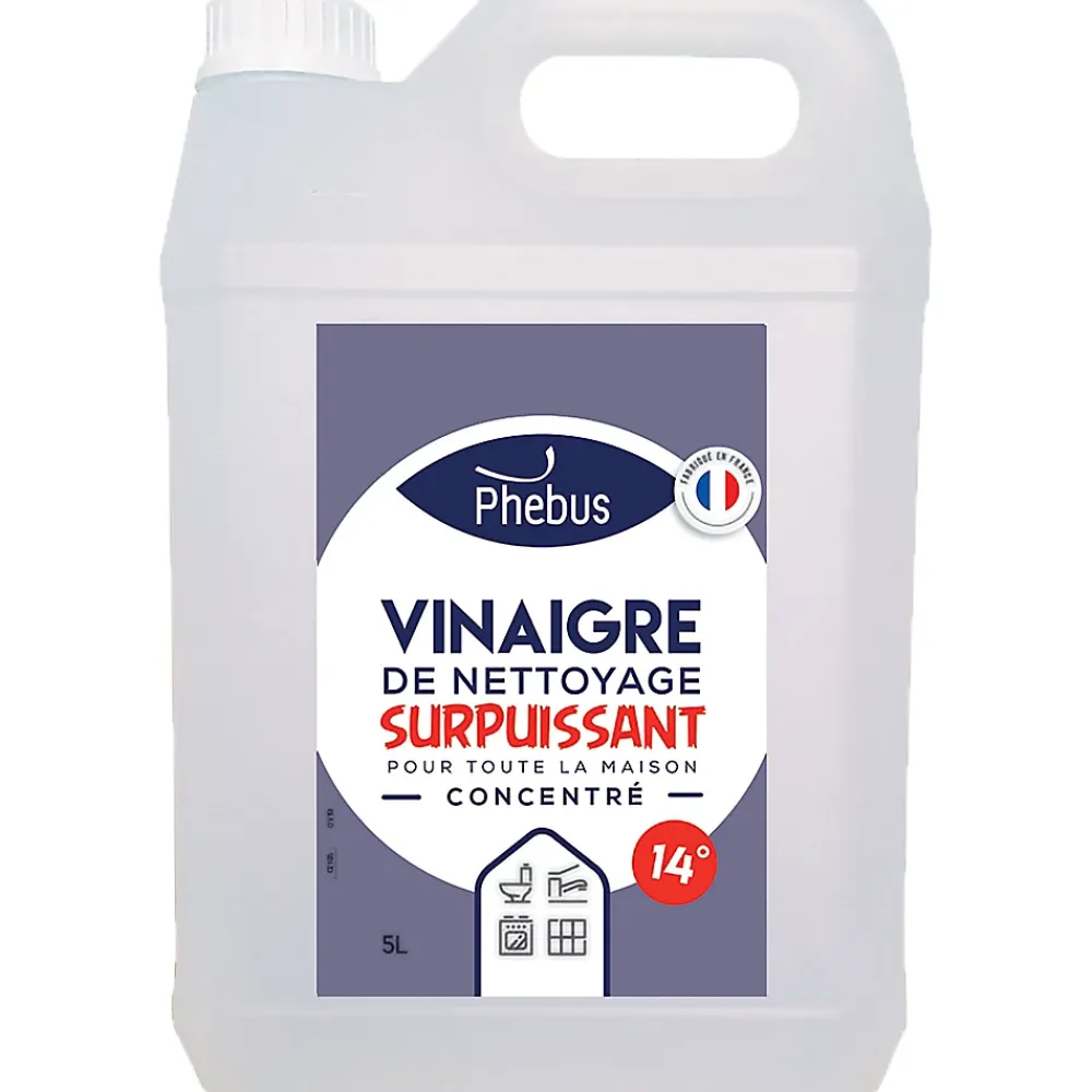 Phebus Vinaigre ménager surpuissant 14° 5L* Vinaigre Ménager