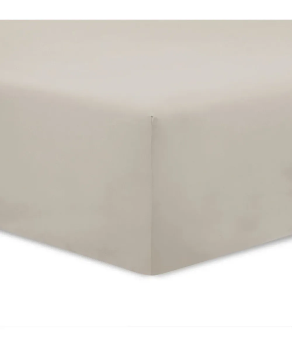 - Drap housse Beige - 140x190cm - 100% coton>Vision Online