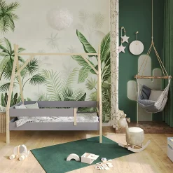 Vitalispa® Vitalispa Lit denfant Gris 80x160 cm*Enfant Lit Enfant