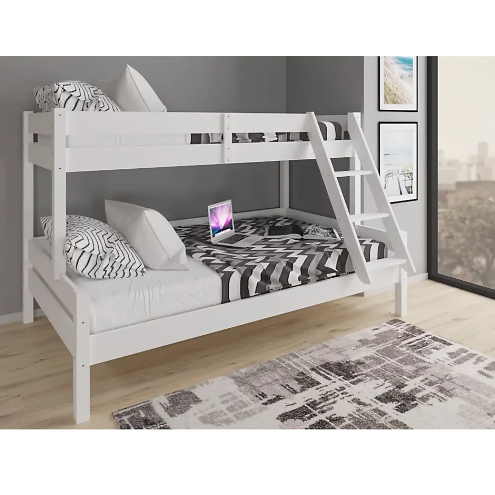 Vitalispa® Vitalispa Lit superposé Blanc 120x200 / 80x200 cm*Enfant Lit Enfant