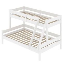 Vitalispa® Vitalispa Lit superposé Blanc 120x200 / 80x200 cm*Enfant Lit Enfant