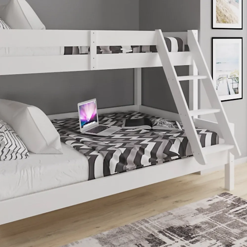 Vitalispa® Vitalispa Lit superposé Blanc 120x200 / 80x200 cm*Enfant Lit Enfant
