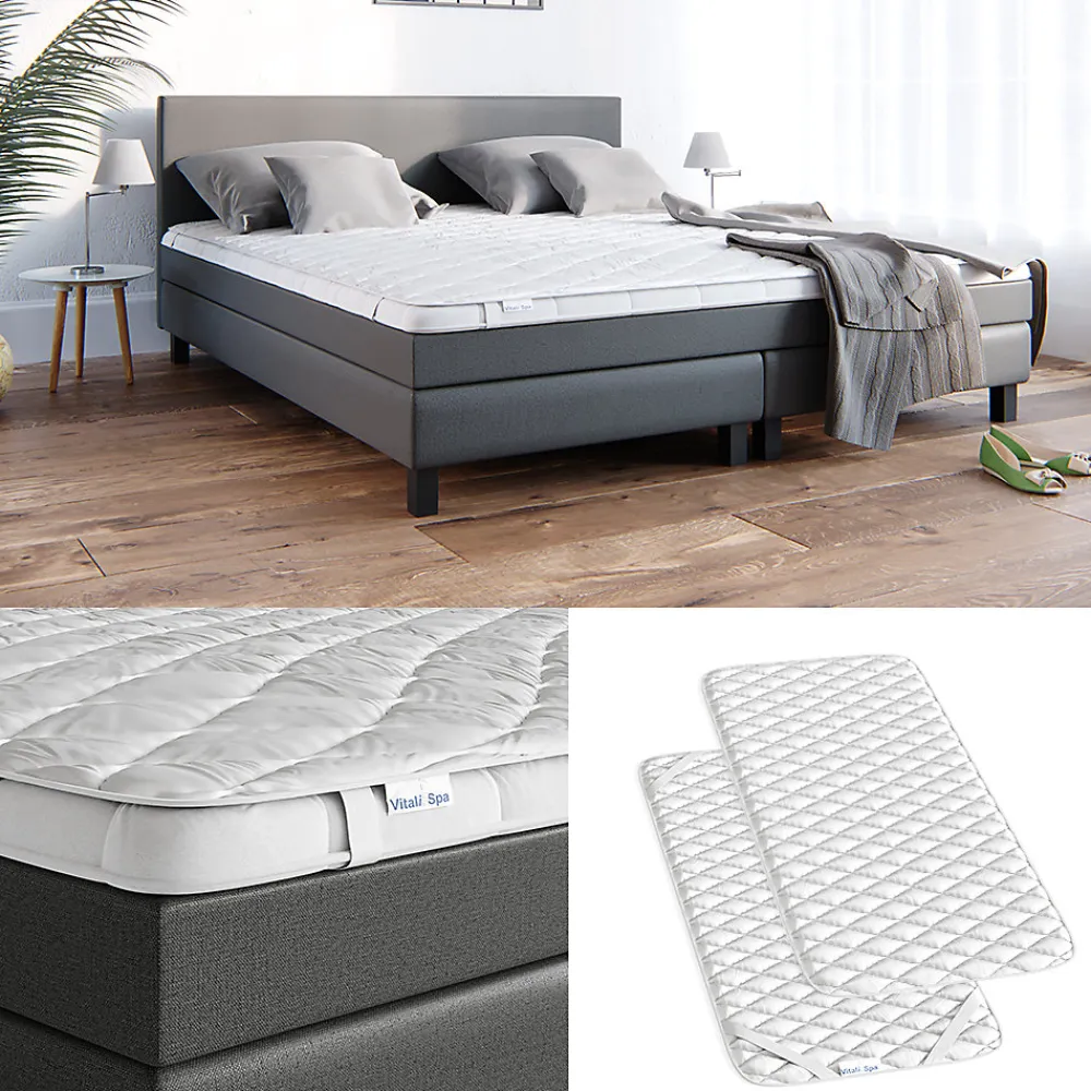 Vitalispa Protège-matelas Blanc 90x200cm lavable jusquà 60C adapté au sèche-linge>Vitalispa® Sale