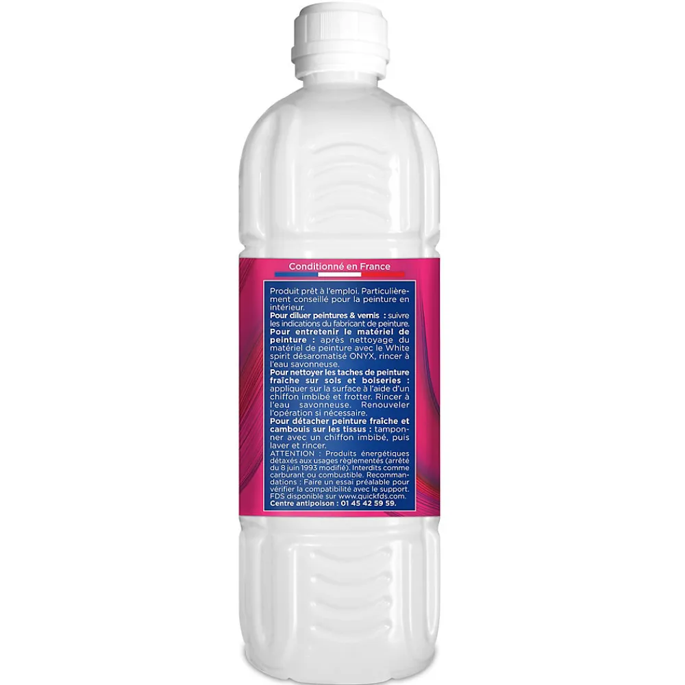 White spirit désaromatisé diluant détachant peinture fraîche 1L>Onyx Outlet