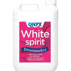 Onyx White Spirit désaromatisé diluant nettoyant 5L* White Spirit