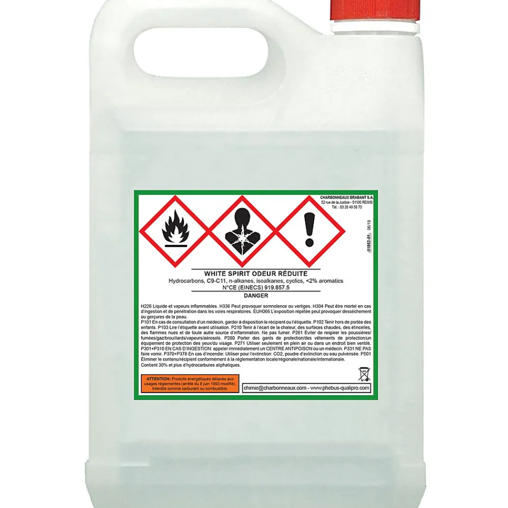 White spirit odeur réduite Phébus 5L>Phebus