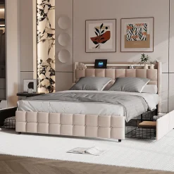 140X200 Parure de lit 4 pièces, lit double, grand lit, 1 housse de couette, 1 drap-housse et 2 taies d'oreiller,gris><noscript><img width=